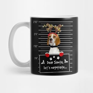 English Pointer Dear Santa Let's Negotiate Christmas Mug